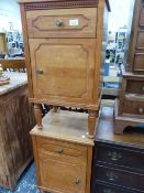 A PAIR OF MODERN BEDSIDE CABINETS.