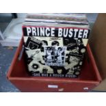 A COLLECTION OF VARIOUS RECORD ALBUMS TO INCLUDE PRINCE BUSTER, THE STONE ROSES, SOUP DRAGONS,