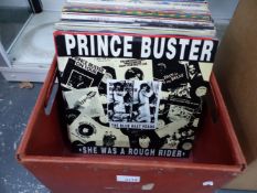 A COLLECTION OF VARIOUS RECORD ALBUMS TO INCLUDE PRINCE BUSTER, THE STONE ROSES, SOUP DRAGONS,