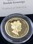 A 2019 200th ANNIVERSARY OF THE BIRTH OF QUEEN VICTORIA GOLD PROOF DOUBLE SOVEREIGN. 22ct GOLD, 32mm