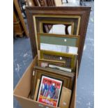 VARIOUS FRAMES AND DECORATIVE PRINTS