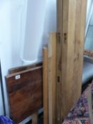 VARIOUS HARDWOOD TABLE LEAVES ETC.