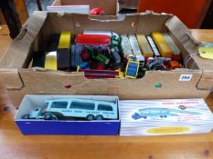 A QUANTITY OF DINKY AND OTHER DIE CAST VEHICLES.