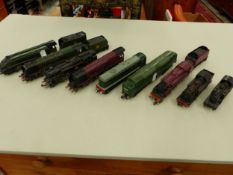 NINE HORNBY DUBLO ELECTRIC LOCOMOTIVES AND TWO TENDERS