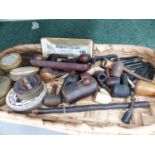A COLLECTION OF TOBACCO PIPES AND TOBACCO TINS ETC.