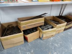 SIX CARTONS OF O GAUGE RAILS