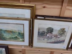 SIX 20th.C. LANDSCAPE WATERCOLOURS BY DIFFERENT HANDS, SIZES VARY
