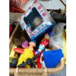 A COLLECTION OF NODDY AND OTHER RELATED TOYS AND MEMORABILIA, TOGETHER WITH A 50'S STYLE BEACH BAG.
