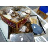 A LARGE COLLECTION OF ANTIQUE AND LATER GB COPPER COINS AND OTHERS.