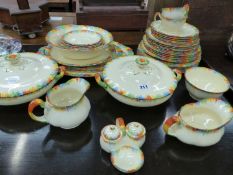 A GRINDLEY ART DECO PART DINNER SERVICE.