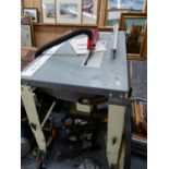 A WALTER MEIER TABLE MOUNTED ELECTRIC CONSTRUCTION SAW