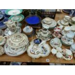 ROYAL WORCESTER IMARI DECORATED COFFEE CANS AND SAUCERS, AYNSLEY PART TEA SET, OTHER DINNER WARES