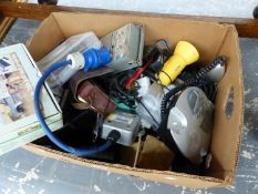 A SMALL BOX OF TOOLS ETC.