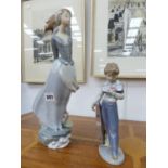 TWO LLADRO FIGURINES.