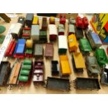 THIRTY EIGHT HORNBY O GAUGE GOODS WAGONS AND TANKERS