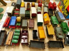 THIRTY EIGHT HORNBY O GAUGE GOODS WAGONS AND TANKERS