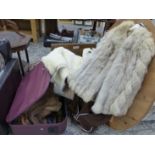 VARIOUS FUR COAT, CAPES, SCARVES, ETC.