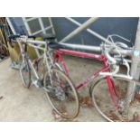 TWO VINTAGE RACING BIKES