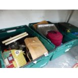 A QUANTITY OF VARIOUS TOOLS, CHINA WARES, PICTURES, A FEZ ETC.