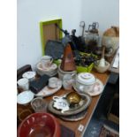 A COLLECTION OF LORD OF THE RINGS FIGURES, A SMALL QUANTITY OF KITCHENALIA, DENBY WARES, A METRONOME