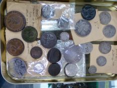 A GROUP OF EARLY SILVER AND COPPER COINS, TOGETHER WITH VICTORIAN AND LATER COPPER AND OTHER COINAGE