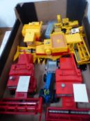 A QUANTITY OF BRITAINS FARM VEHICLES ETC.