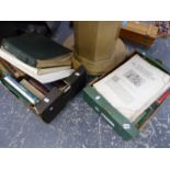 TWO BOXES OF ANTIQUARIAN AND OTHER BOOKS