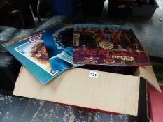 A COLLECTION OF RECORD ALBUMS TO INCLUDE THE BEATLES, BOB DYLAN, SHAKIN STEVENS, THE POLICE, ROXY