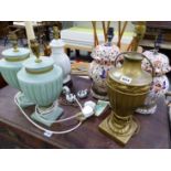 VARIOUS TABLE LAMPS, ETC