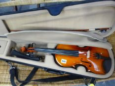 A MODERN VIOLIN IN CASE