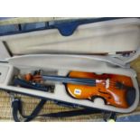 A MODERN VIOLIN IN CASE