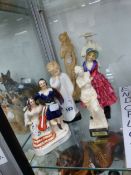 TWO DOULTON, A COALPORT AND OTHER FIGURES