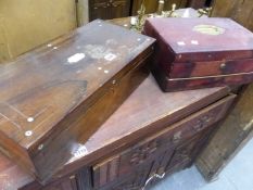 TWO VICTORIAN WRITING BOXES