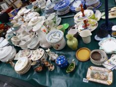 MISC. ORNAMENTAL CHINA WARES, DINNER WARES ETC.