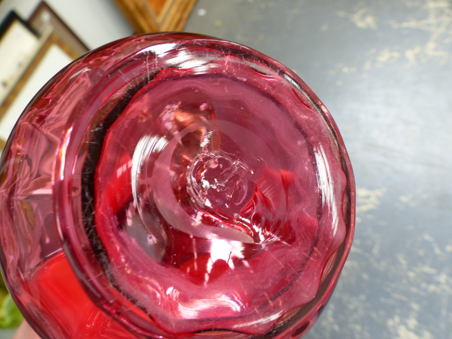 CRANBERRY AND OTHER GLASS, TEA AND COFFEE WARES, A DOULTON FIGURE AND A CARLTON JUG - Image 16 of 16