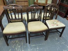 SEVEN VARIOUS 18th AND 19th C. MAHOGANY CHAIRS