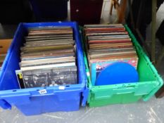 A QUANTITY OF LP RECORDS: DR FEELGOOD, BLONDIE, THE KINKS, THE HOLLIES AND OTHERS