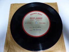 RECORD- THE BEATLES - ALL MY LOVING. A RARE DICK JAMES MUSIC, 45 RPM ACETATE IN ORIGINAL SLEEVE. TEM