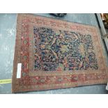 AN ANTIQUE PERSIAN MAHAL RUG. 188 x 138Cms