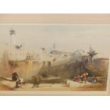 FOUR DECORATIVE COLOUR PRINTS OF MIDDLE EASTERN SCENES AFTER DAVID ROBERTS. 36 x 53cms (4)