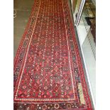 A PERSIAN HAMADAN RUNNER 380 x 106cm