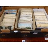A GOOD COLLECTION OF PICTORIAL VINTAGE POSTCARDS, APPROX 1200 PLUS.