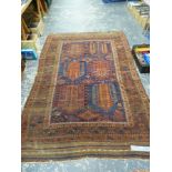 AN ANTIQUE BELOUCH MAIN CARPET. 270 x 178cm