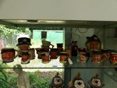 A QUANTITY OF VARIOUS CHARACTER JUGS PREDOMINATELY BY LANCASTER AND SANDLAND LIMITED. ALSO ROYAL