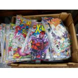 A LARGE COLLECTION OF MARVEL COMICS.