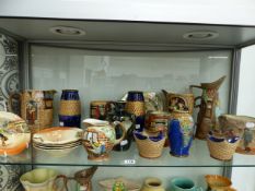 A COLLECTION OF ROYAL DOULTON CHINAWARES TOGETHER WITH RADFORD AND BESWICK WARE.