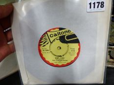 RECORDS. TWO CALTONE LABEL 7" SINGLES, CAT. No.S TONE 114 AND 115