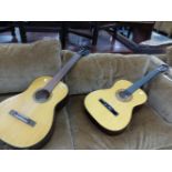 A CORDOBA CLASSIC GUITAR TOGETHER WITH A ROSETTI SCHALLER SCHOLAR GUITAR