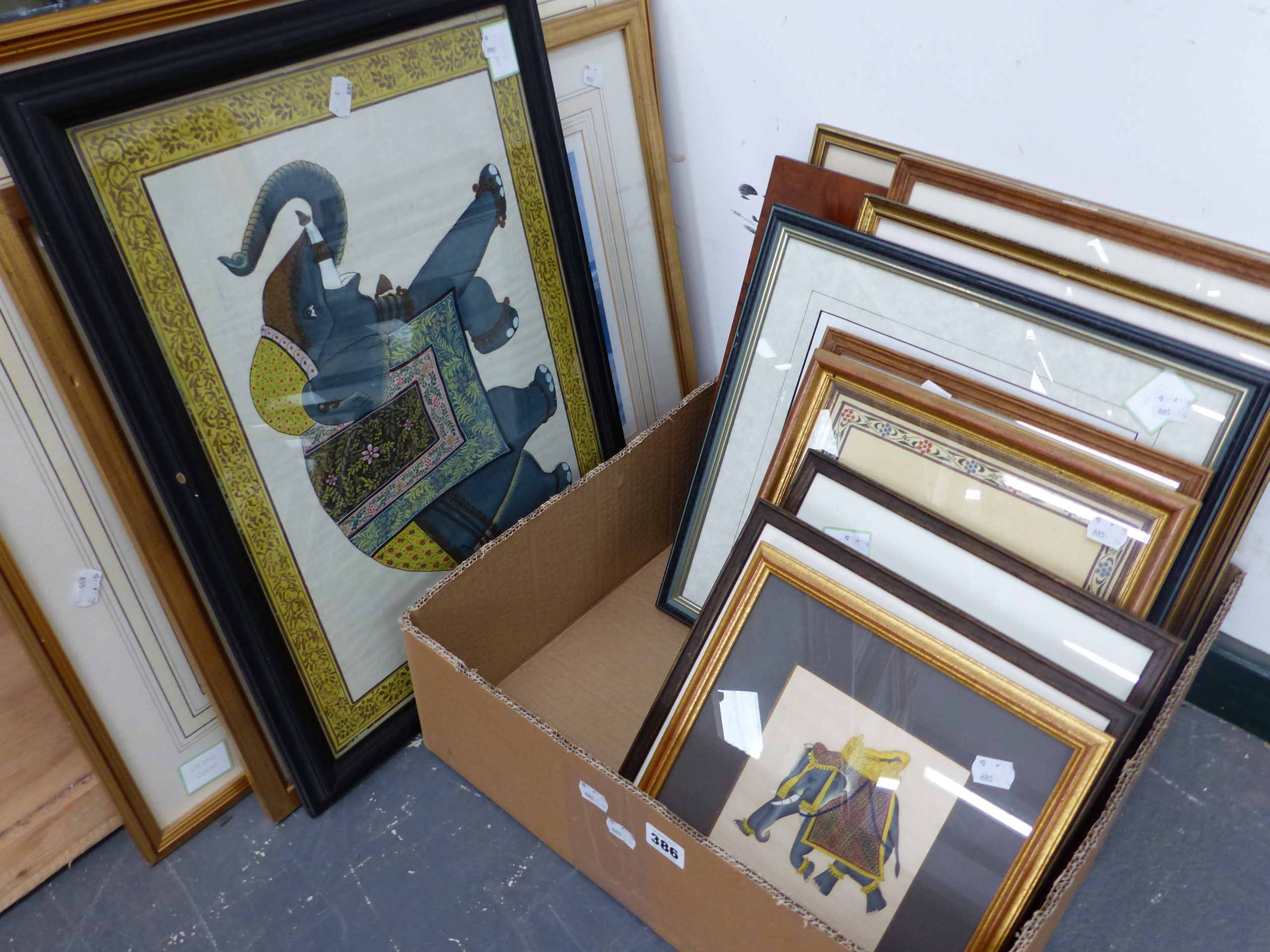 A GROUP OF PICTURES INCLUDING SOME PENCIL SIGNED LIMITED EDITION PRINTS, INDIAN WATERCOLOURS OF