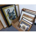A GROUP OF PICTURES INCLUDING SOME PENCIL SIGNED LIMITED EDITION PRINTS, INDIAN WATERCOLOURS OF